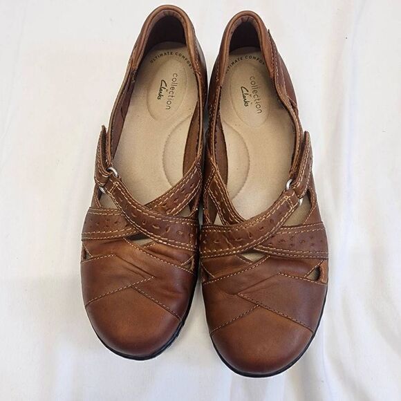 Clarks Women's Ashland Spin Q Slip-On Loafer Size 8 Brown - Picture 6 of 9